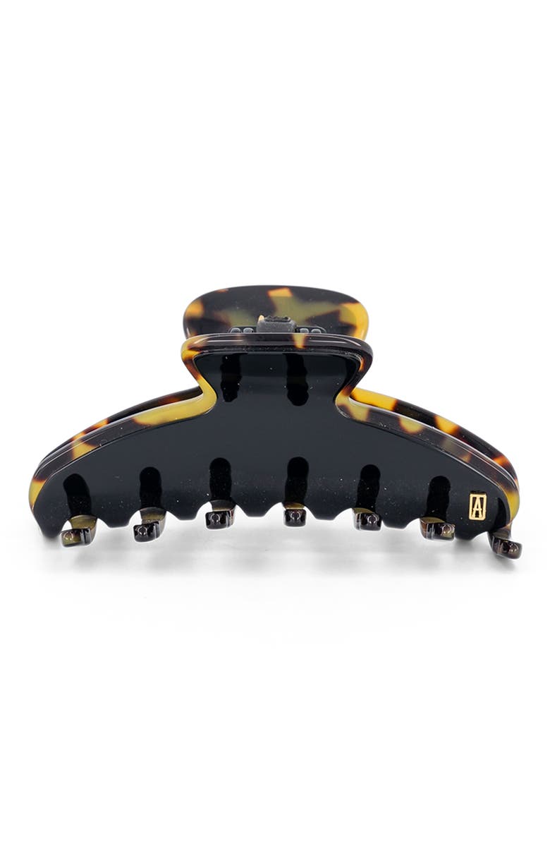 Alexandre de Paris Notre Dame Acetate Hair Claw Clip, Main, color, Black And Tortoise