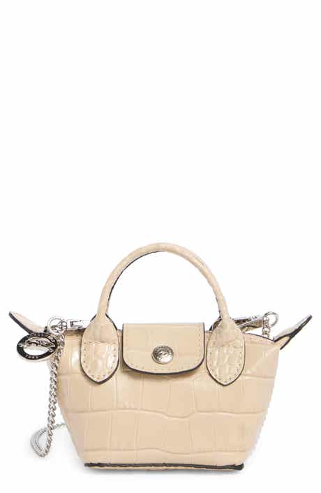 Longchamp Nano Croc Embossed Leather Crossbody Bag