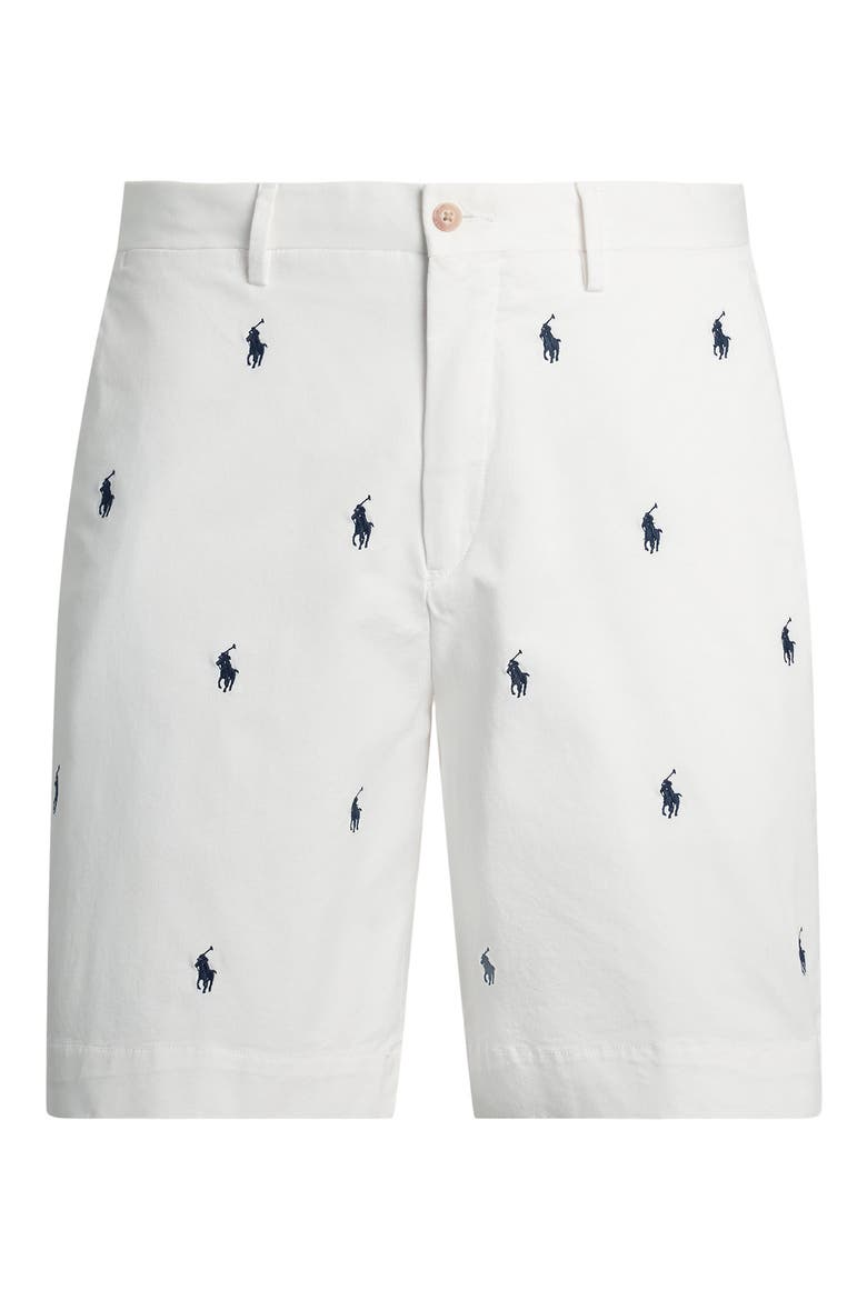 Classic Fit Newport Shorts, Alternate, color, WHITE W/ AO NAVY PP