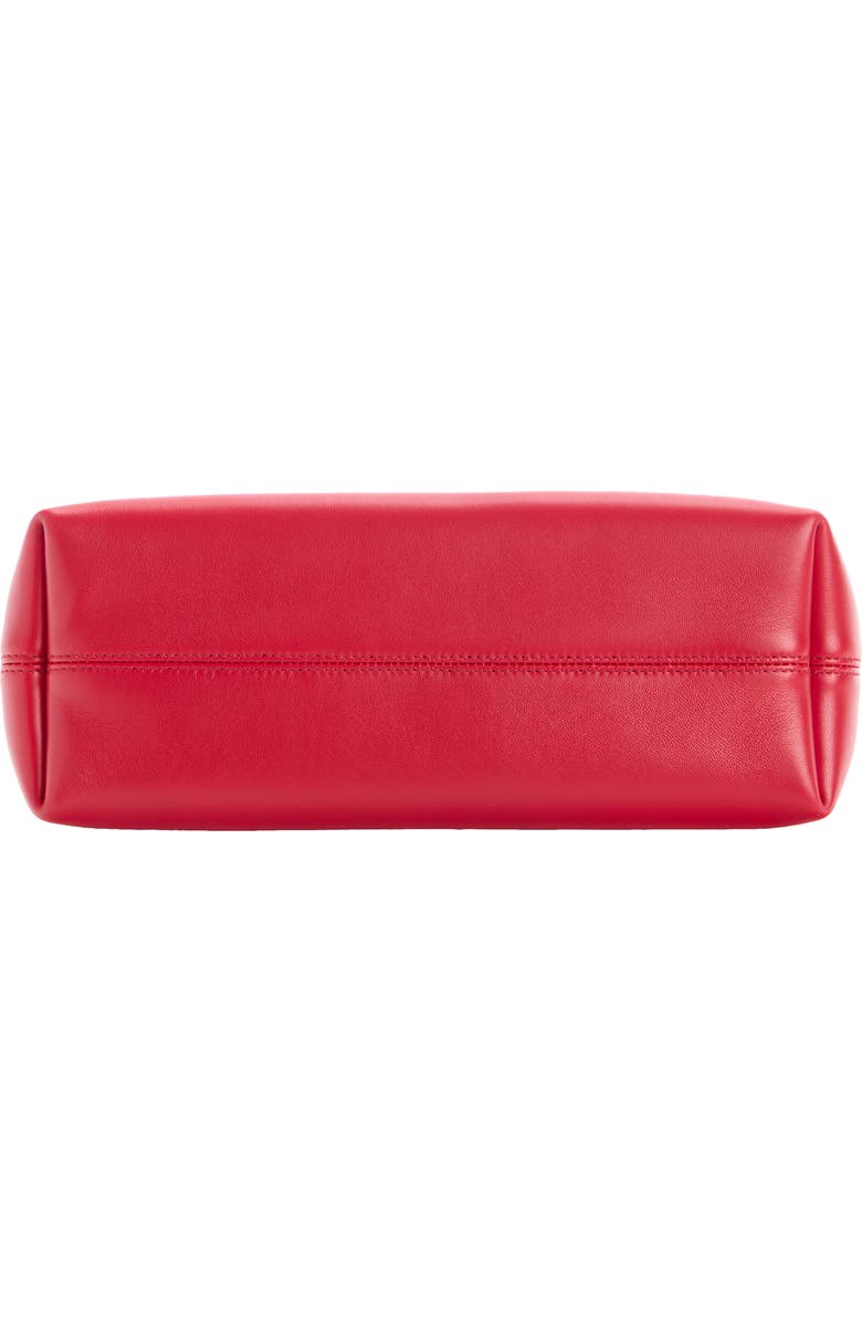 Givenchy Pinch Soft Leather Clutch, Alternate, color, Equestrian Red