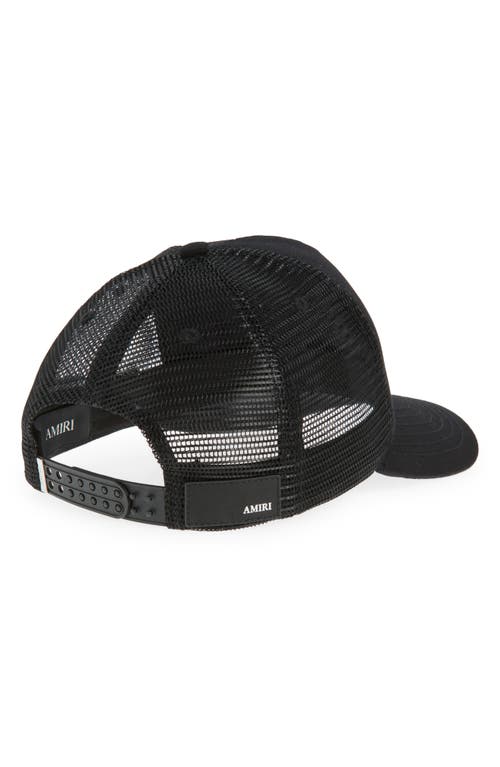Amiri Ma Crest Trucker Hat In Black