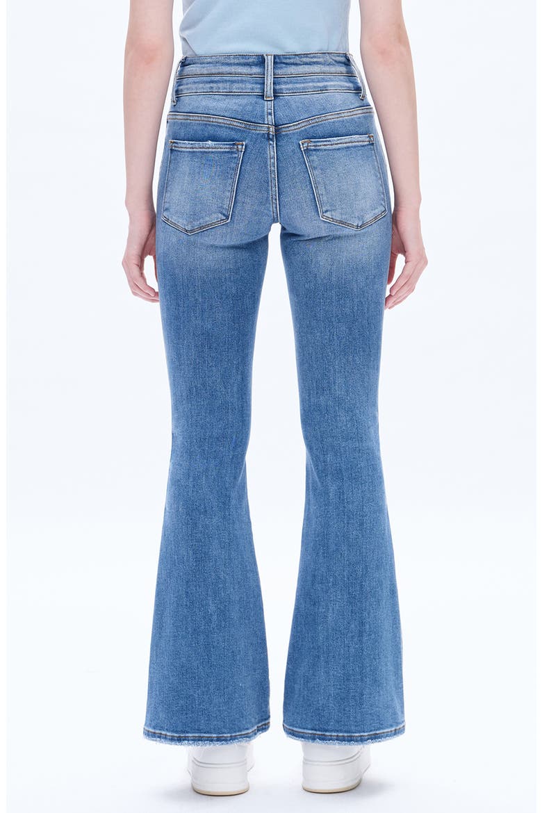 High Waist Flare Jeans, Alternate, color, MEDIUM BLUE