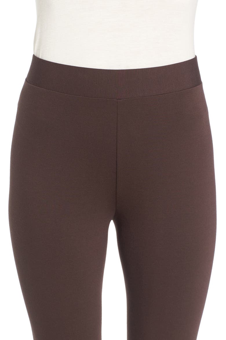 Seamed Back Ponte Leggings, Alternate, color, ESPRESSO