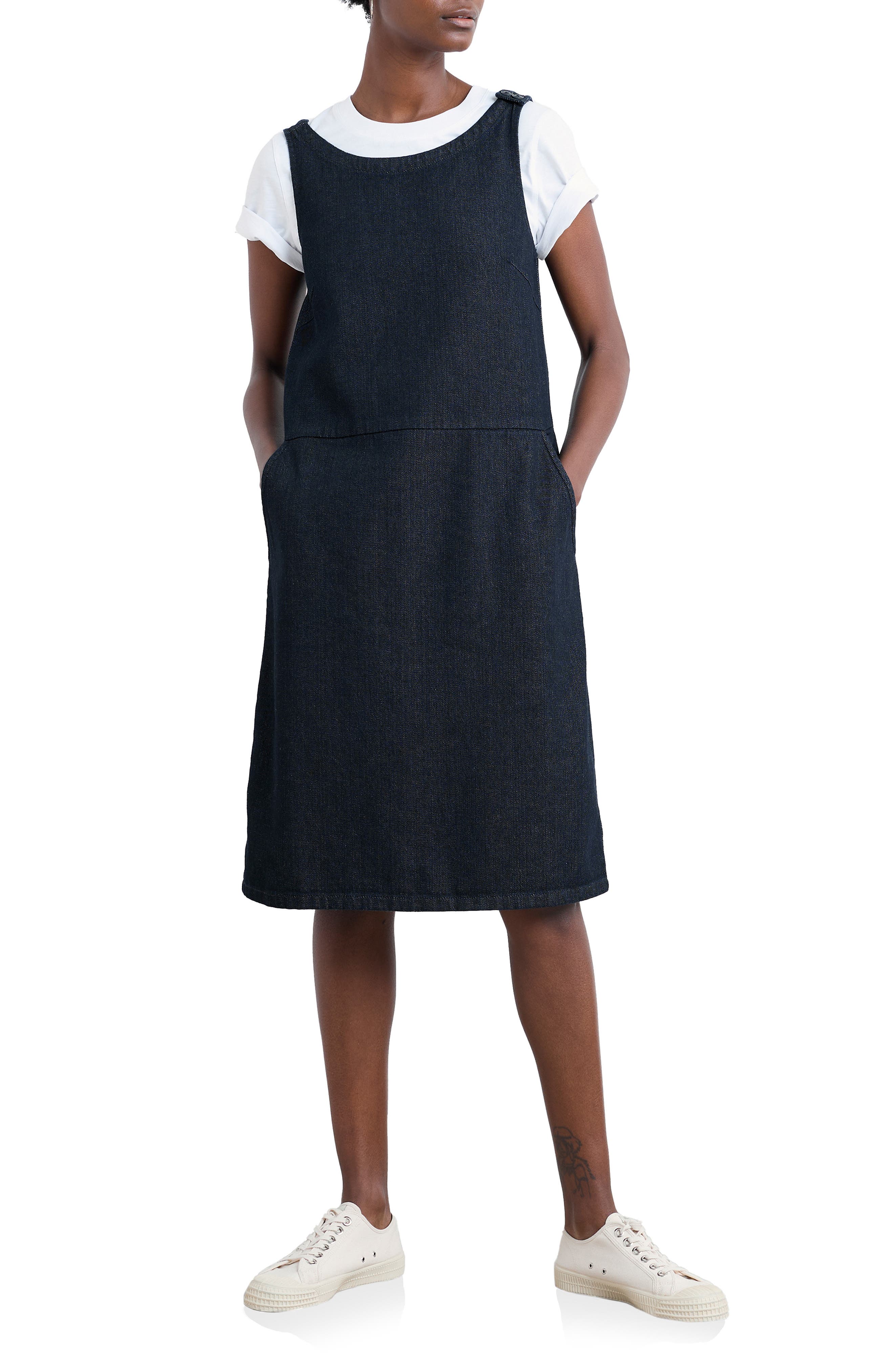 seasalt cornwall denim dress Denim Waisted Midi Dress | Seasalt Cornwall