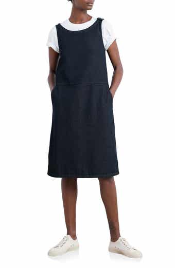 Salt Weave Denim Pinafore Dress
