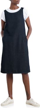 Seasalt Cornwall Salt Weave Denim Pinafore Dress