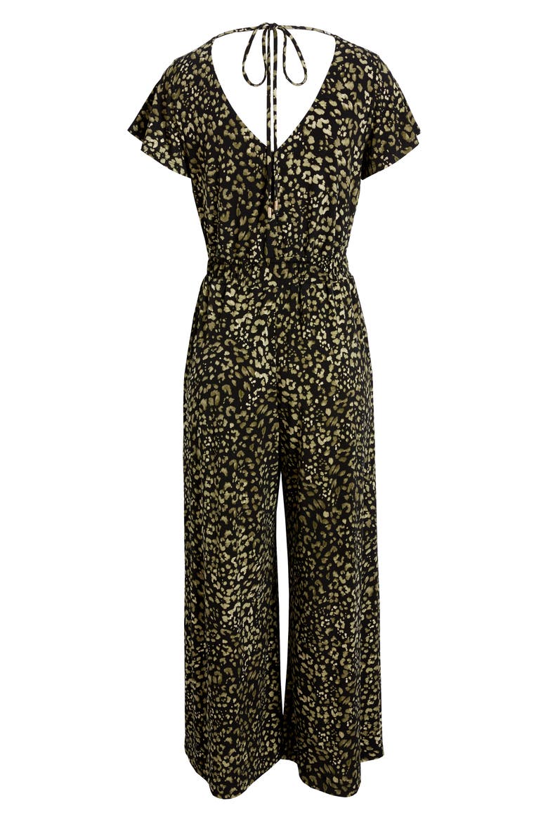 Wild One Wide Leg Jumpsuit, Alternate, color, BLACK