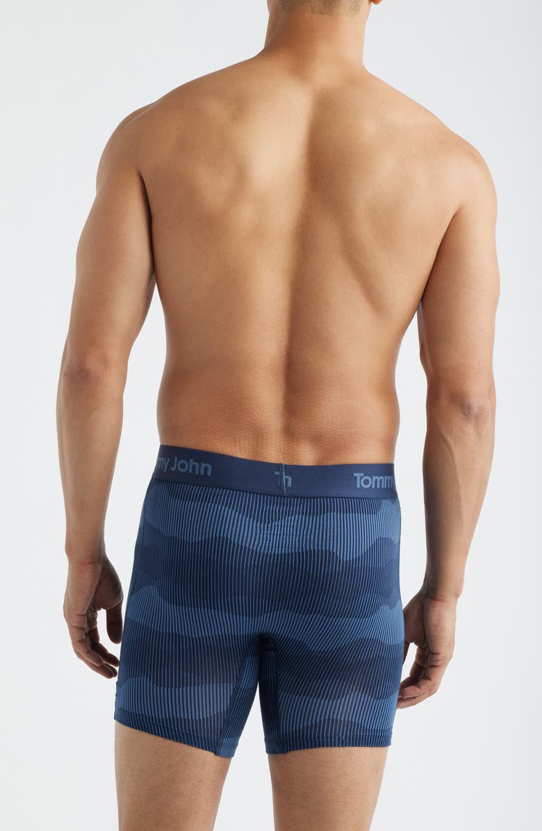 Tommy John Second Skin 6-Inch Boxer Briefs, Alternate, color, Strp Mntns Drss Bls