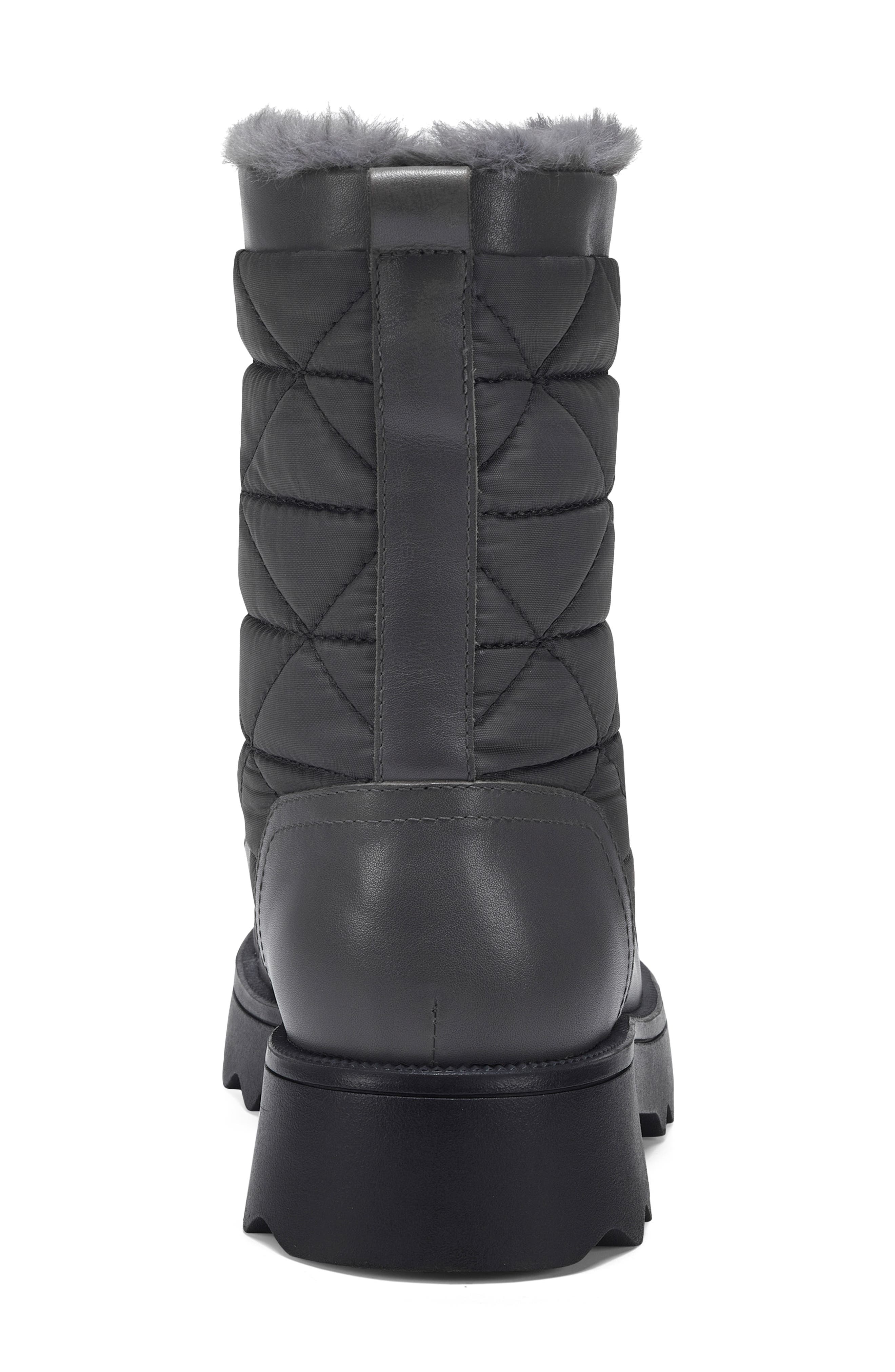 Serena Faux Shearling Boot, Alternate, color, GREY COMBO