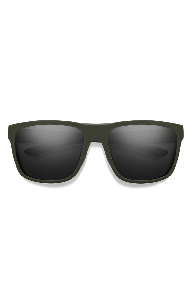 Smith Barra 59mm ChromaPop<sup>™</sup> Polarized Sunglasses, Main, color, Matte Moss / Black