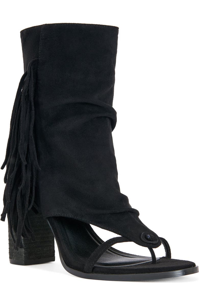 AZALEA WANG Paco Block Bootie, Alternate, color, Black