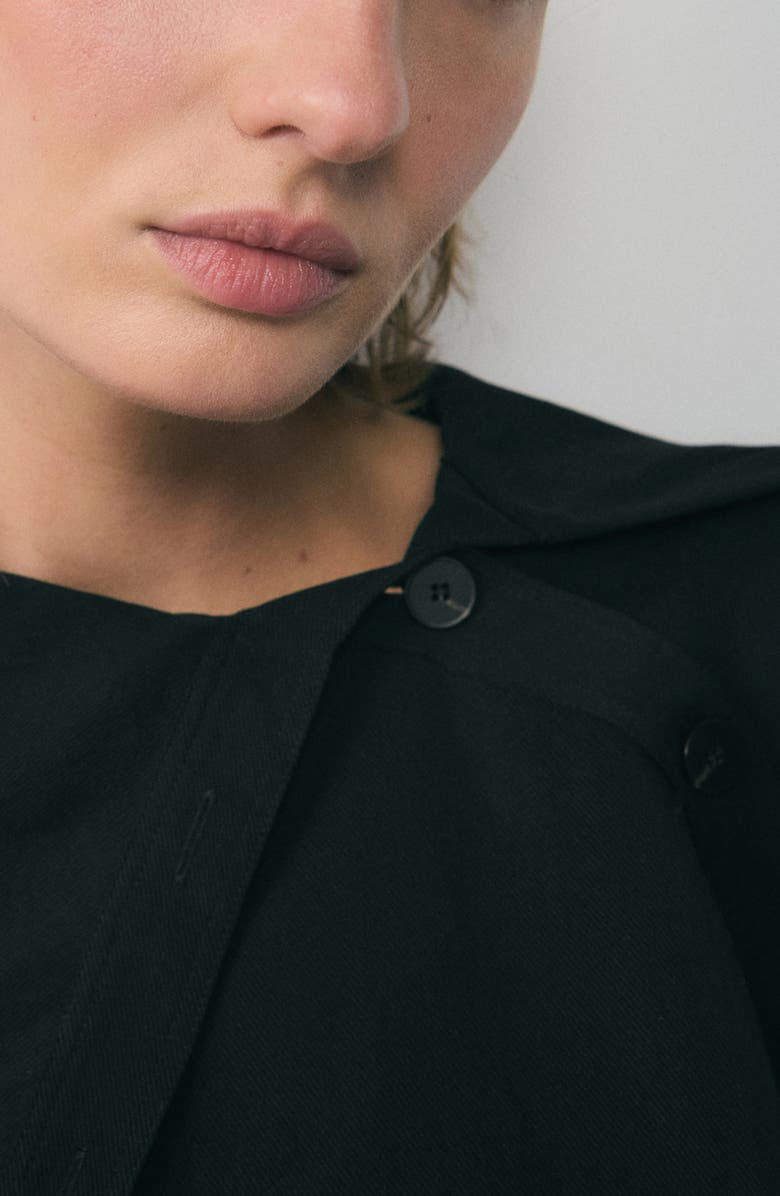 MANGO Asymmetric Woven Shirt, Alternate, color, 