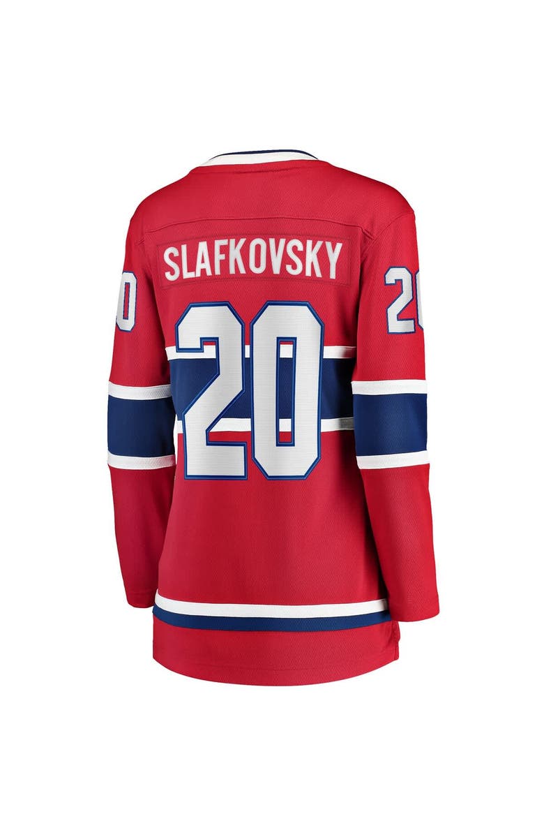 FANATICS Women's Fanatics Juraj Slafkovsky Red Montreal Canadiens Home Premier Breakaway Player Jersey, Alternate, color, Red