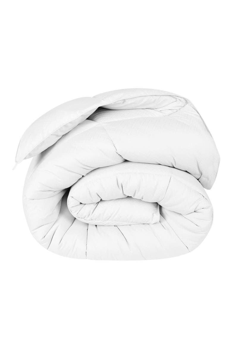 Reversible Down Alternative Comforter, Main, color, WHITE