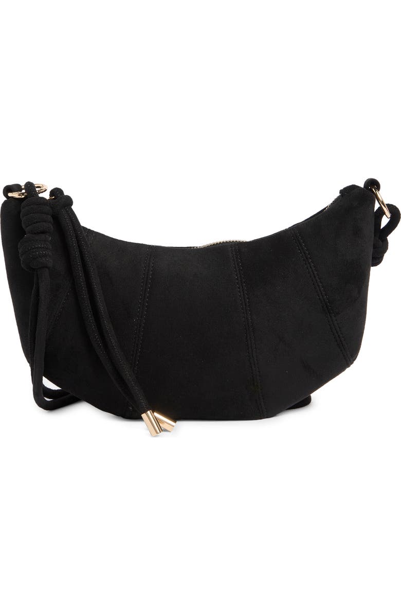 URBAN EXPRESSIONS HANDBAGS Crescent Crossbody Bag, Main, color, Black