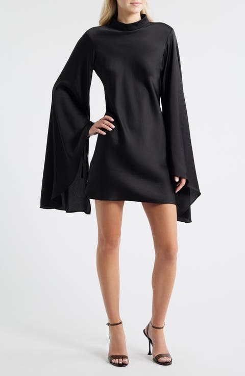 Long Bell Sleeve Minidress