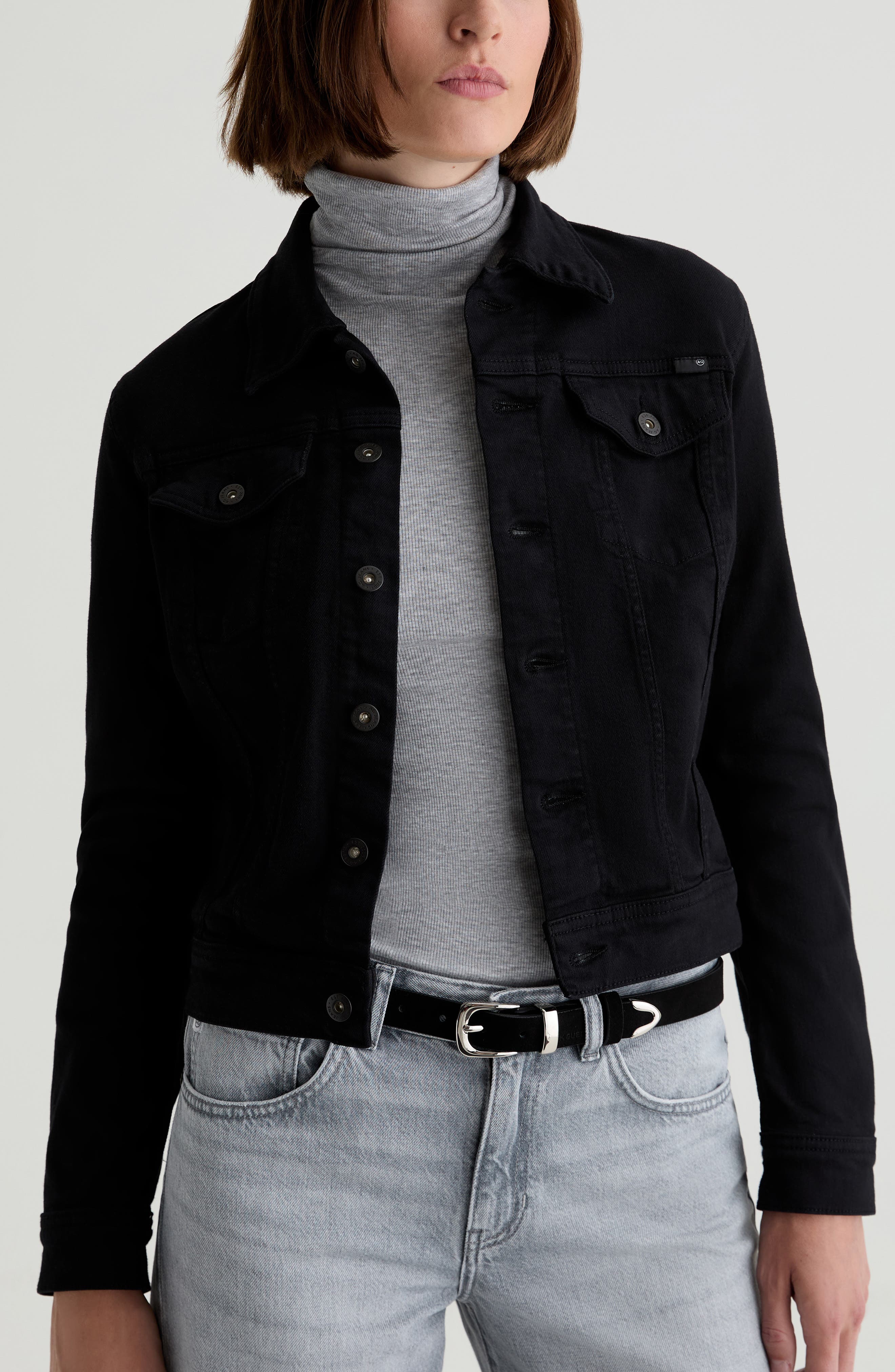 Женские куртки AG Robyn Denim Trucker Jacket — фото 7