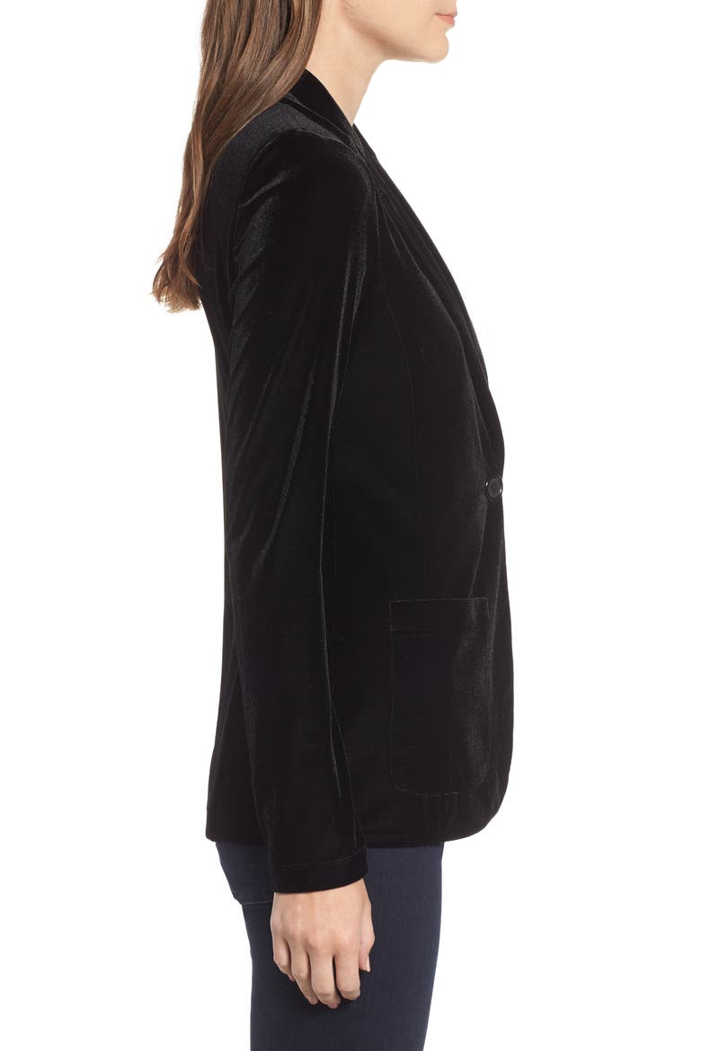 Blackjack Velvet Blazer, Alternate, color, BLACK