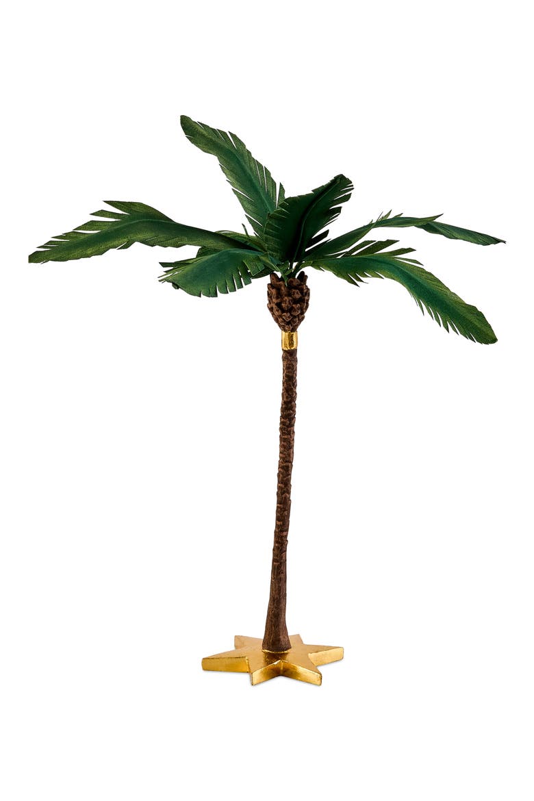 Patience Brewster Nativity Palm Tree Ornament, Alternate, color, GREEN