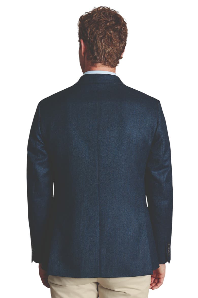 Twill Wool Texture Slim Fit Jacket, Alternate, color, Steel Blue