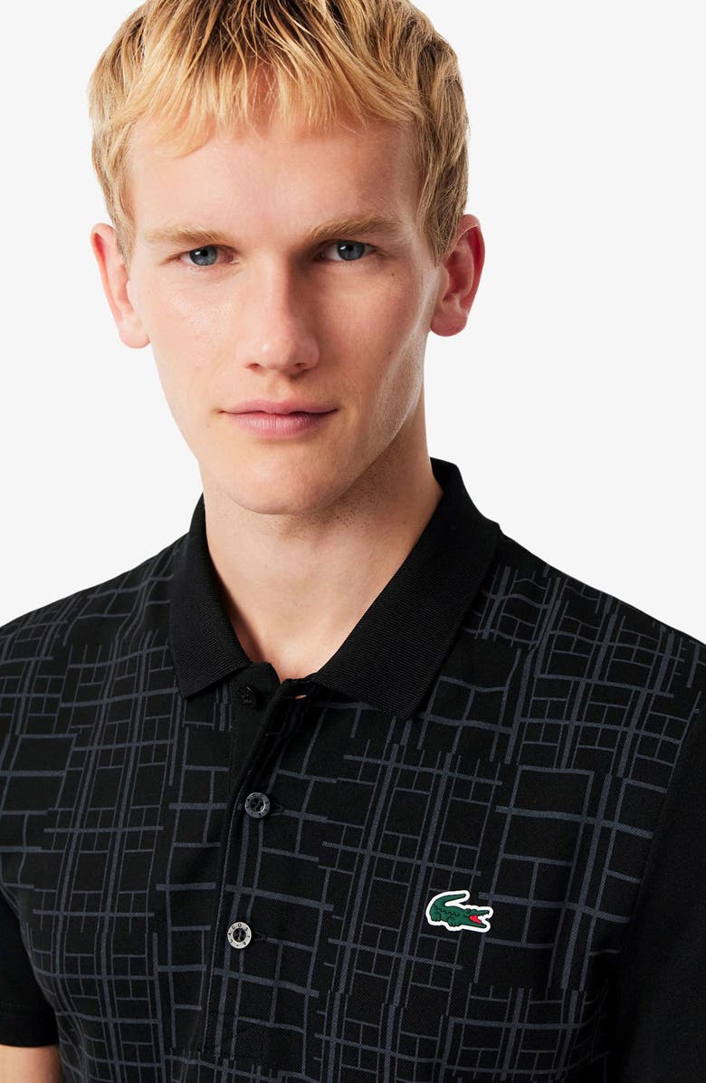 Lacoste Novak Djokovic Regular Fit Polo, Alternate, color, Black