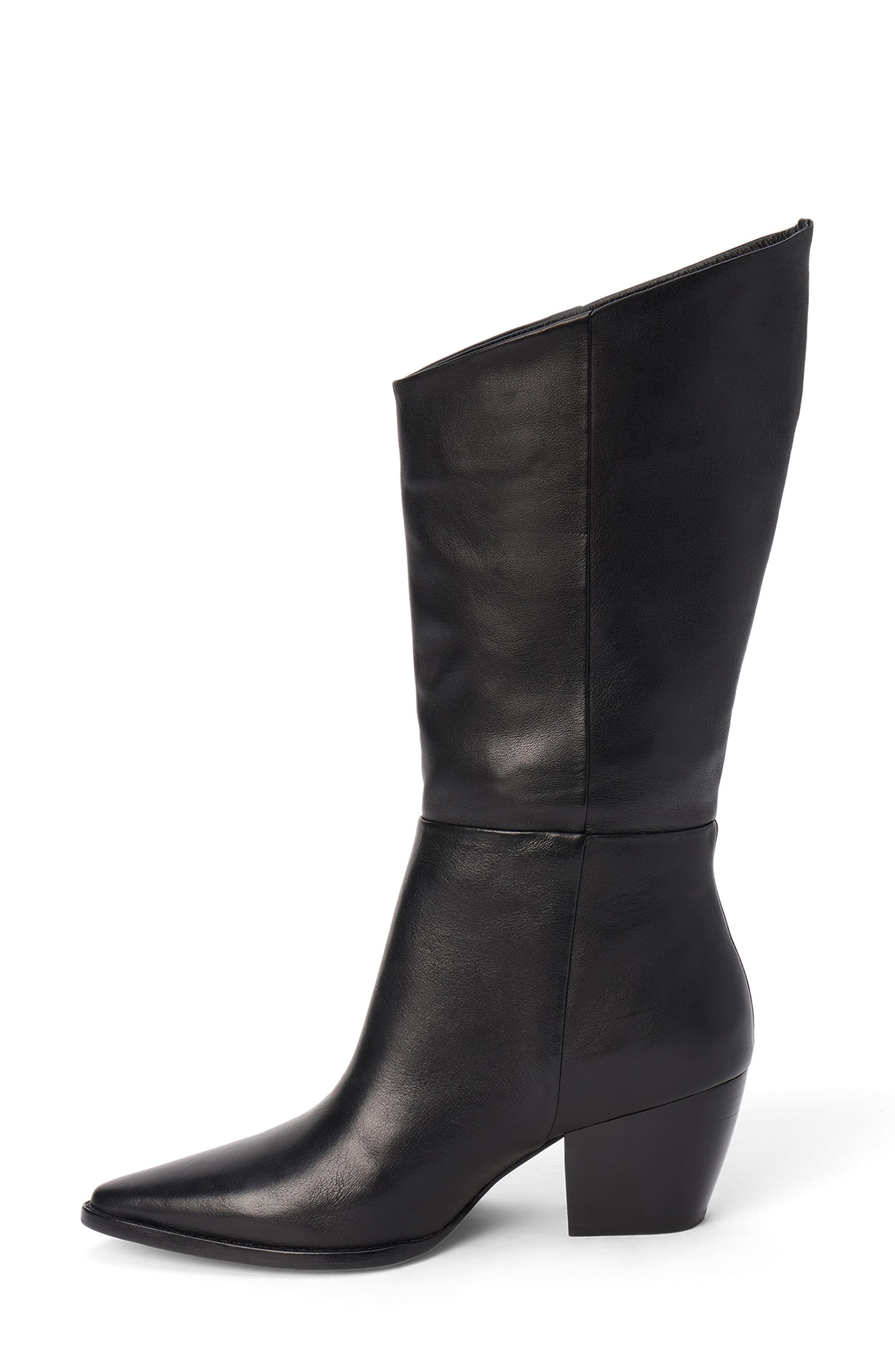 Edie Pointed Toe Boot, Alternate, color, BLACK