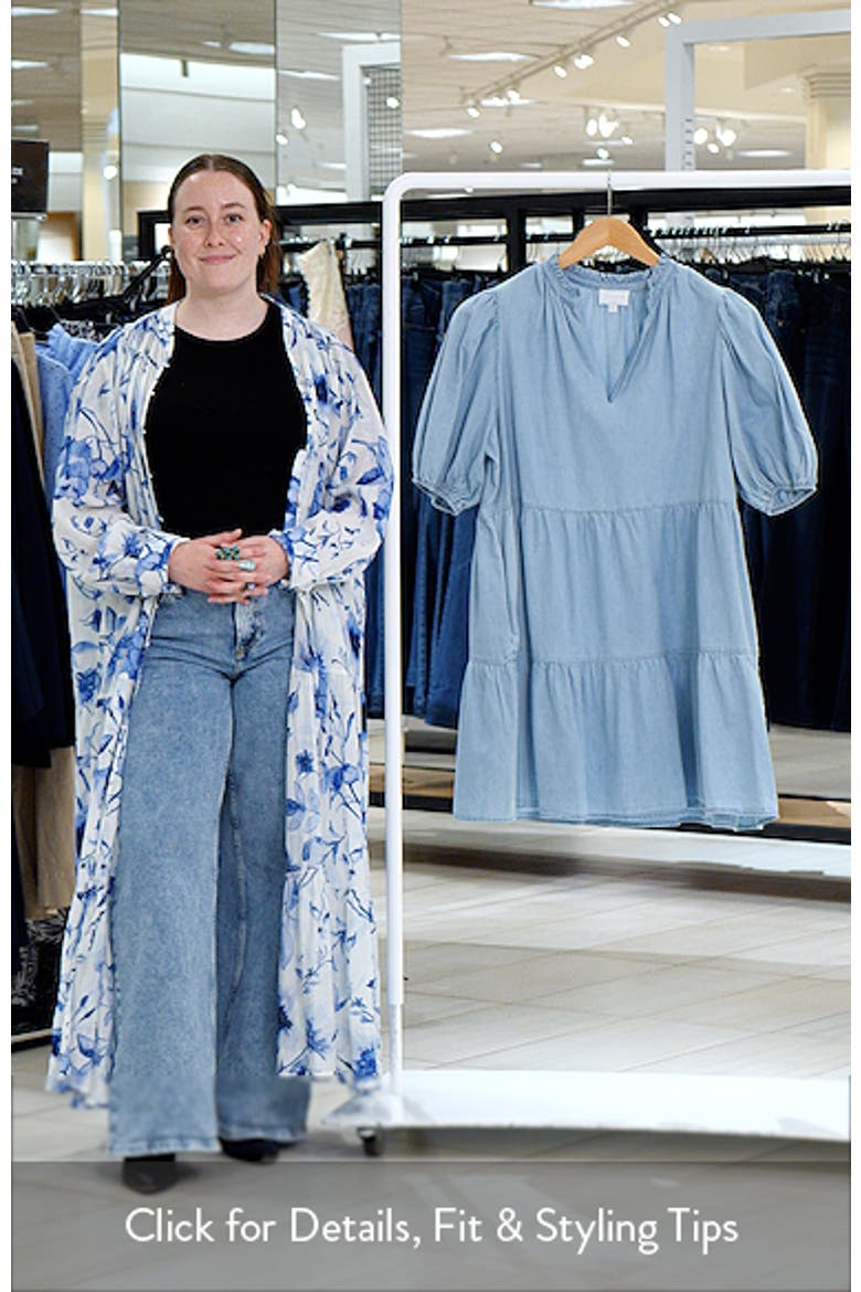 Haysville Jacey Babydoll Cotton Chambray Minidress video