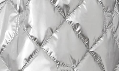 REISS REISS KIDS' JOEY JR. QUILTED METALLIC PINAFORE DRESS