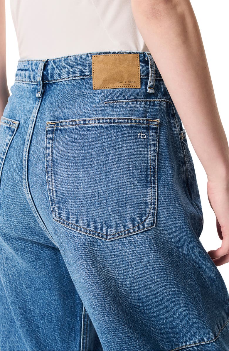 rag & bone Charlie High Waist Crop Barrel Jeans, Alternate, color,