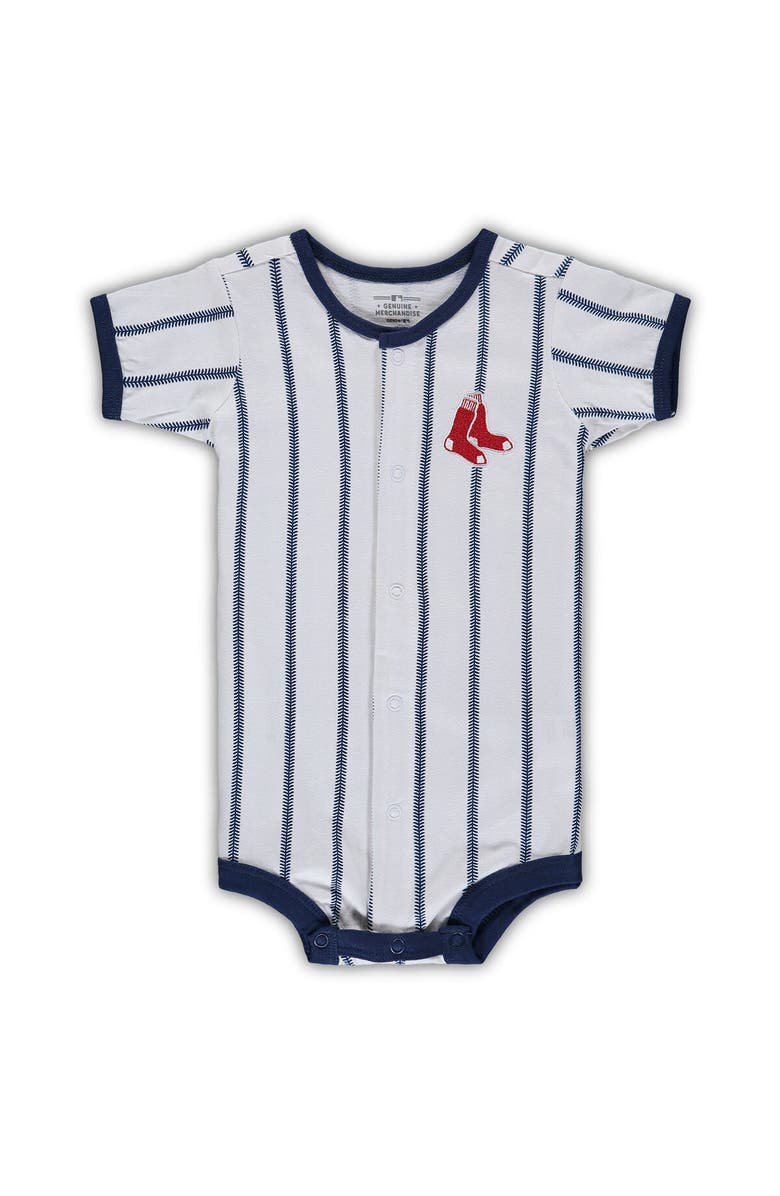 Outerstuff Infant White Boston Red Sox Pinstripe Power Hitter Coverall, Main, color, White