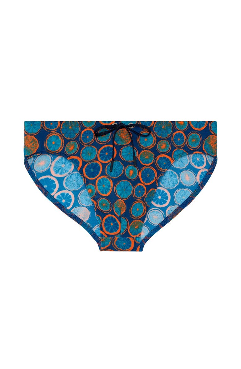 HOM Trapani Swim Mini Briefs, Main, color, Navy Print