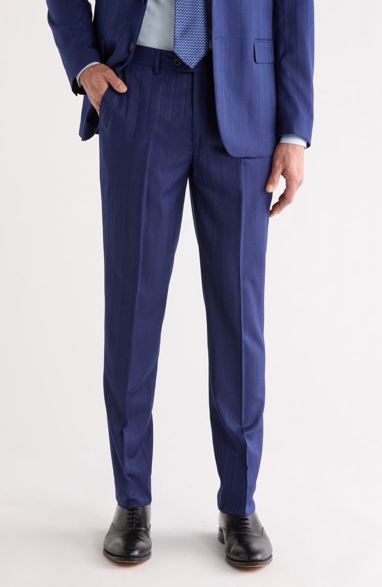 Tahari Slim Fit Dress Pants, Main, color, 