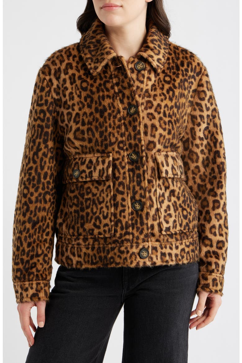 Leopard Print Jacket, Alternate, color, LEOPARD