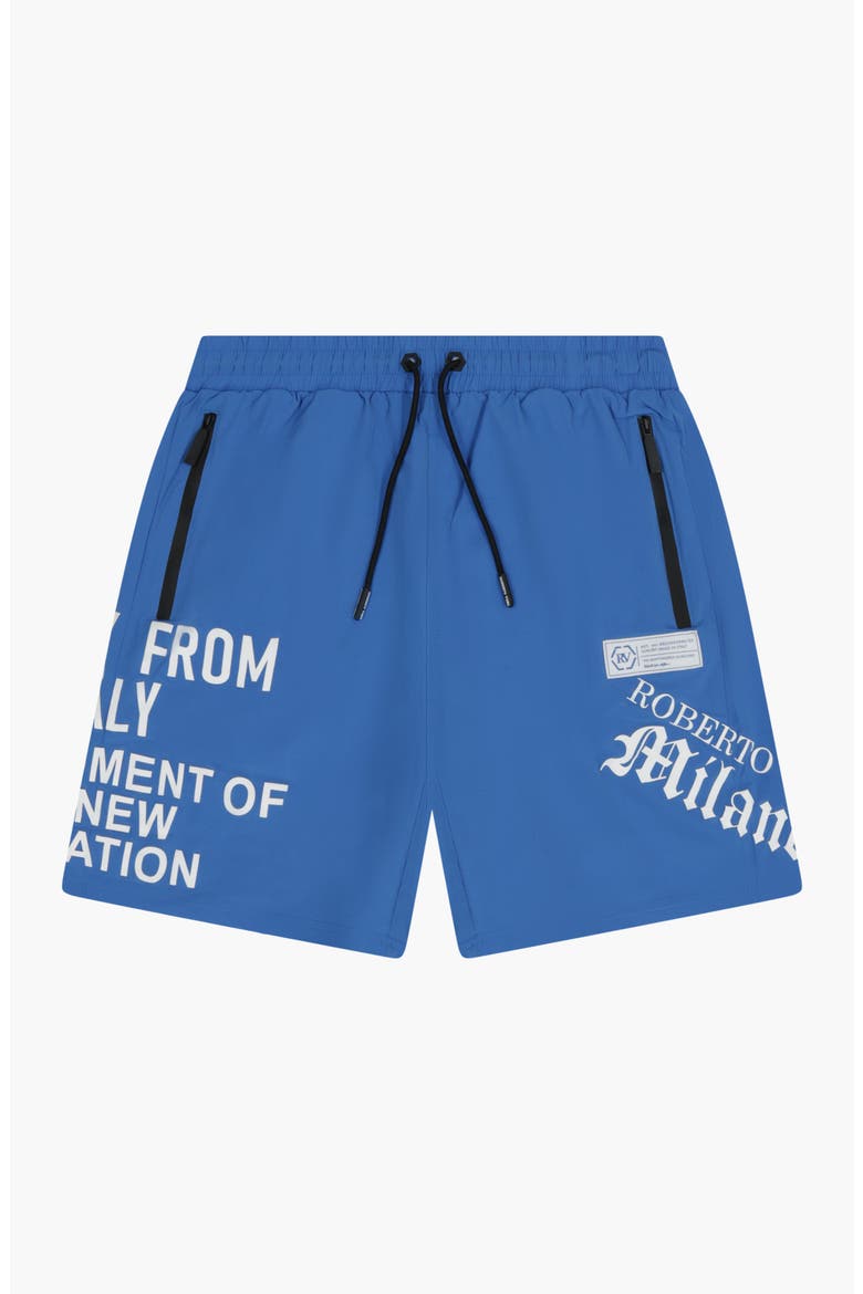 All Over Swim Trunks, Alternate, color, Blue
