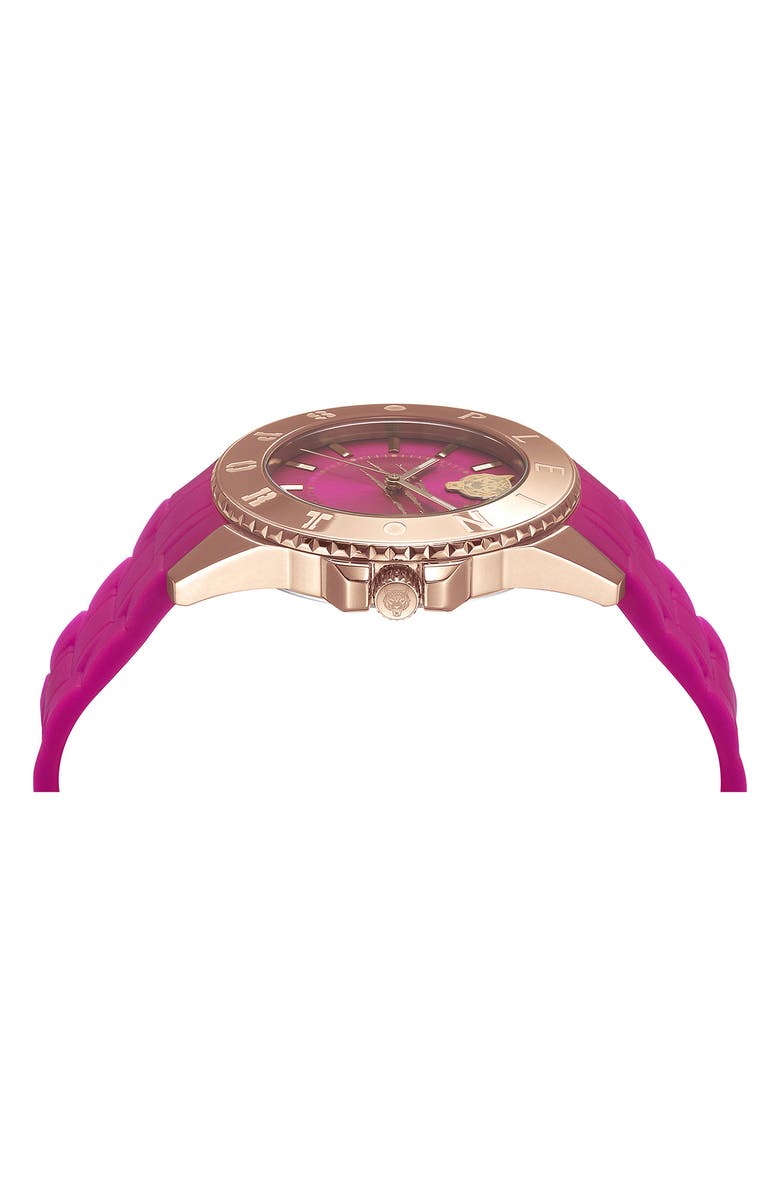 PLEIN SPORT Glam Silicone Strap Watch, 40mm, Alternate, color, 