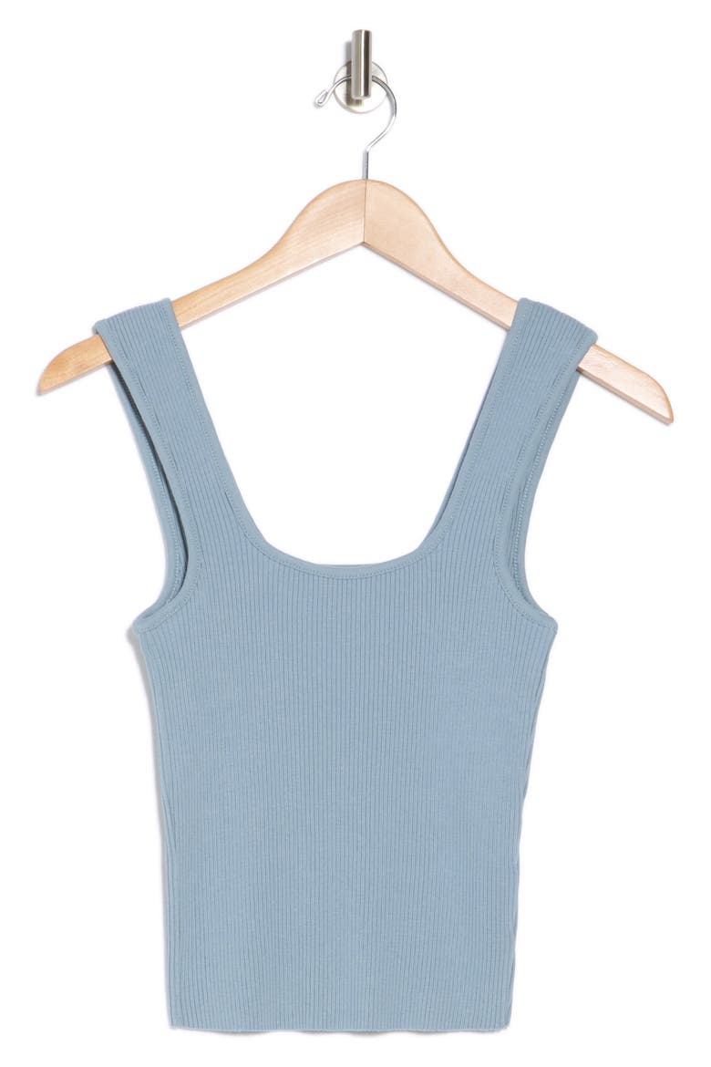 Sweetheart Neck Ribbed Crop Tank, Alternate, color, TOPAZ