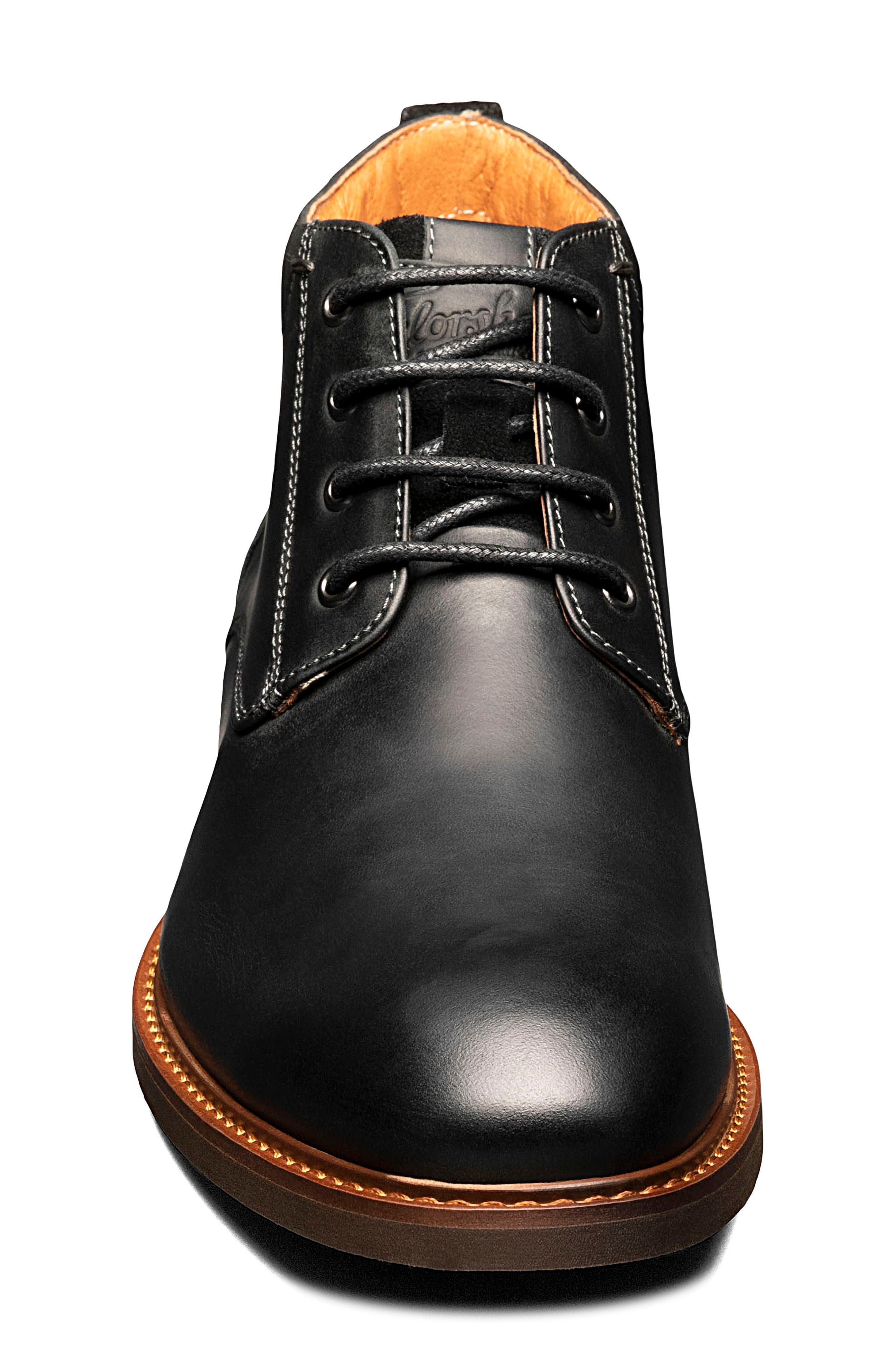 Florsheim Lodge Plain Toe Boot, Alternate, color, Black Ch