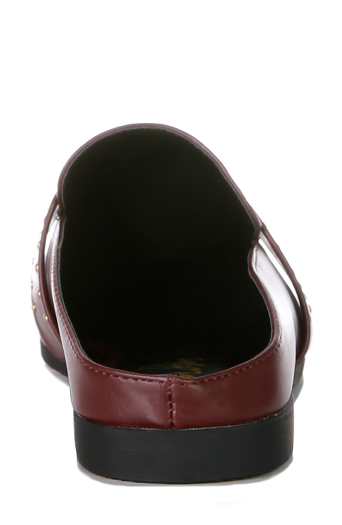 LONDON RAG Walkout Studded Mule, Alternate, color, Burgundy