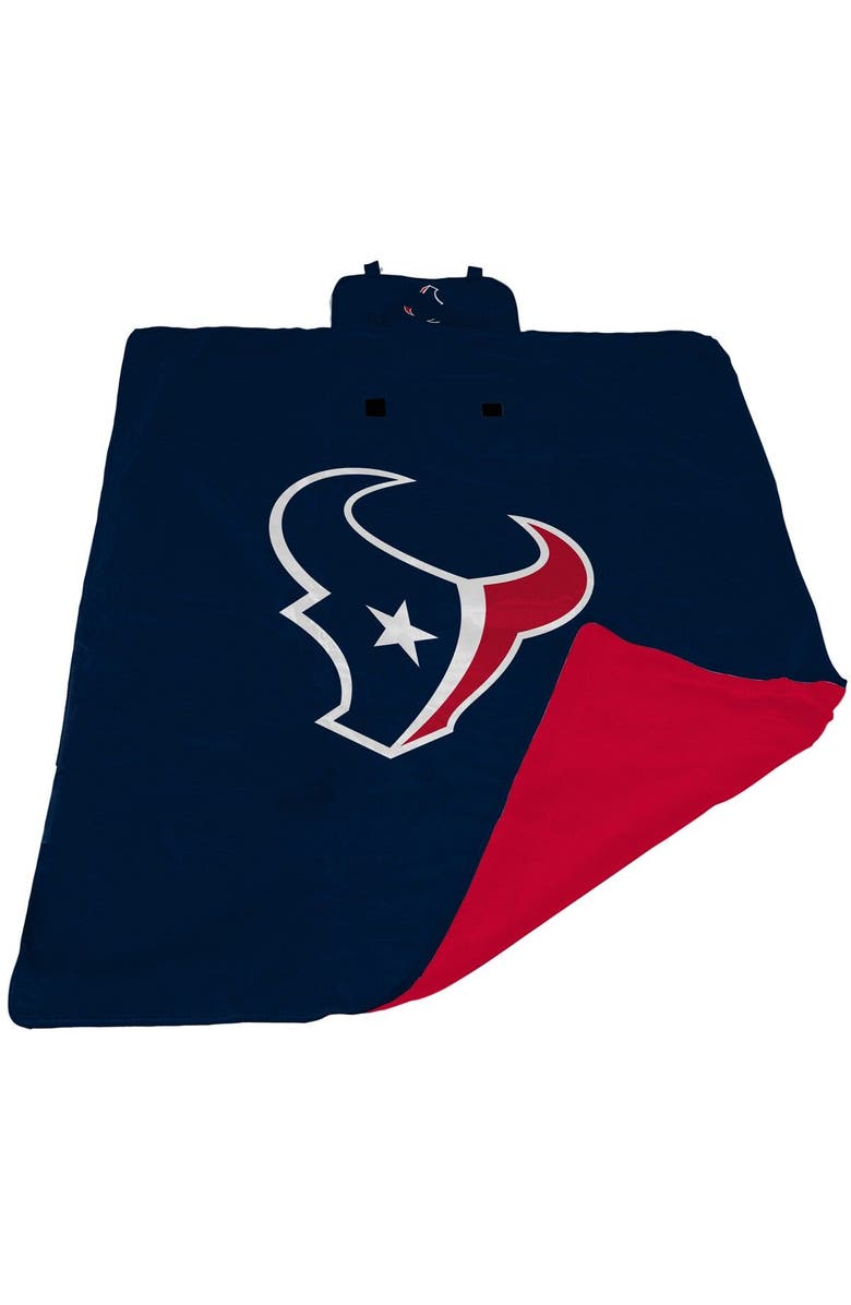 LOGO BRANDS Navy Houston Texans 60'' x 80'' All-Weather XL Outdoor Blanket, Main, color, 