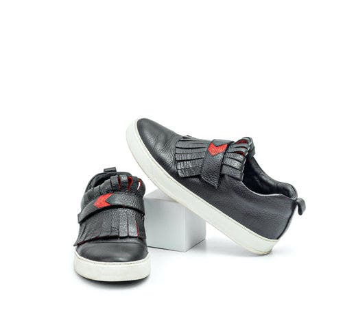 Serena Sneakers, Alternate, color, BLACK