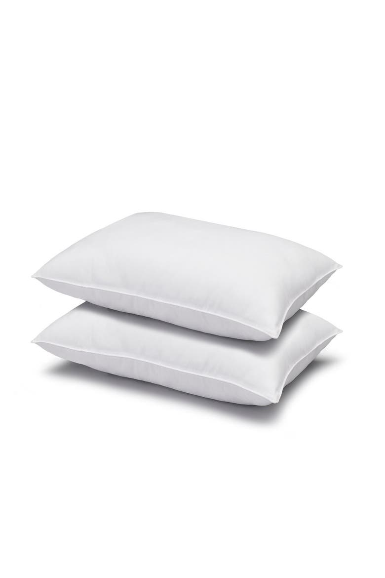 Cotton Blend Superior Down-Like SOFT Stomach Sleeper King Pillow - Set of 4, Alternate, color, WHITE