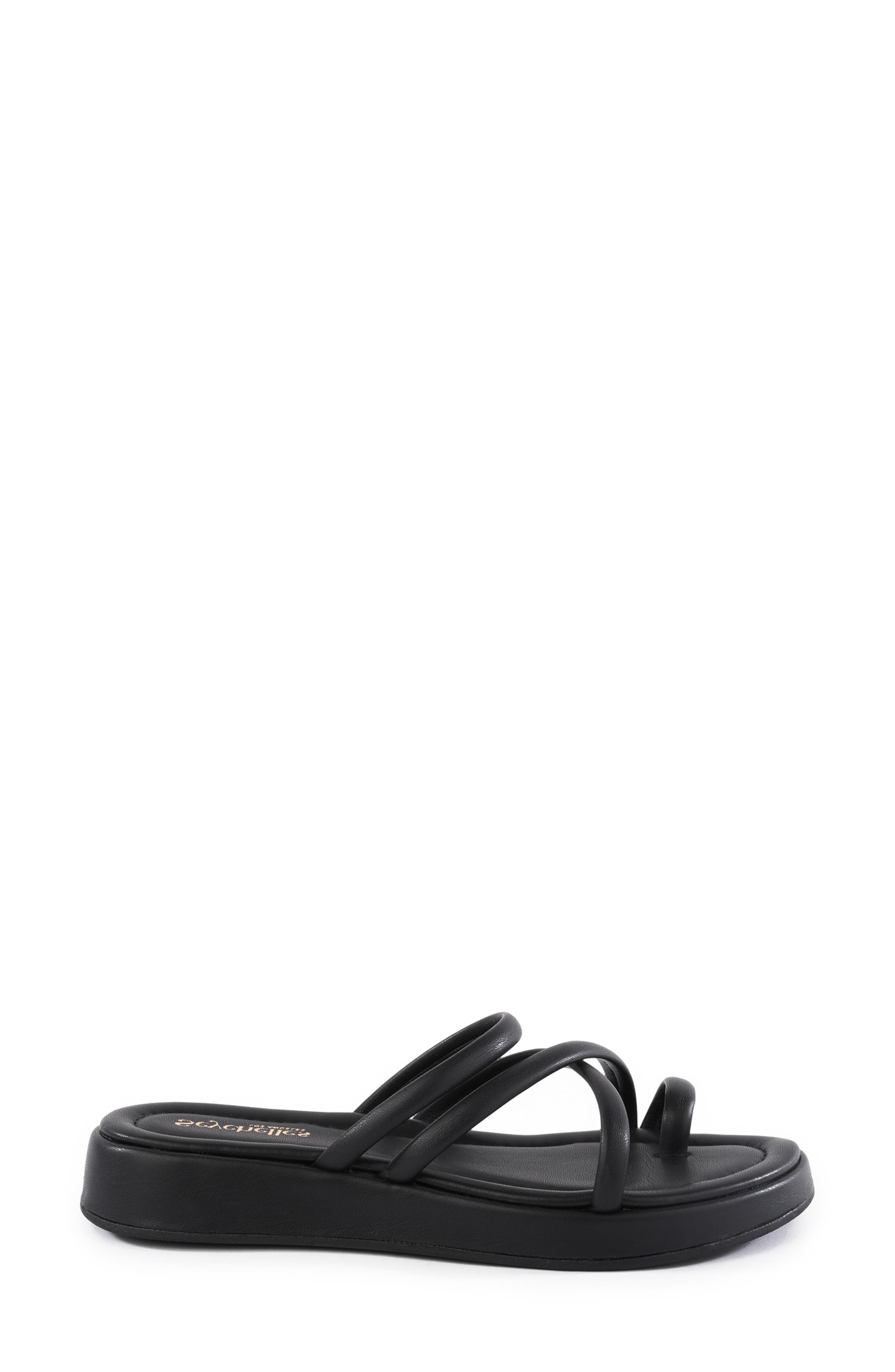 Seychelles Rule the World Platform Wedge Slide Sandal, Alternate, color, Black