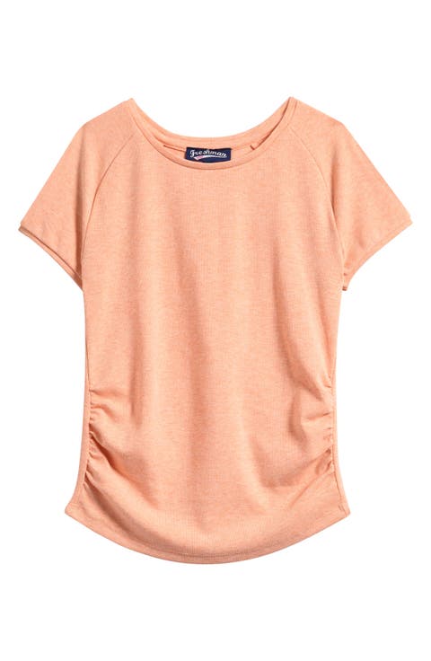 Kids' Ruched Cap Sleeve T-Shirt (Big Kid)