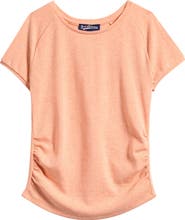 Freshman Kids' Ruched Cap Sleeve T-Shirt