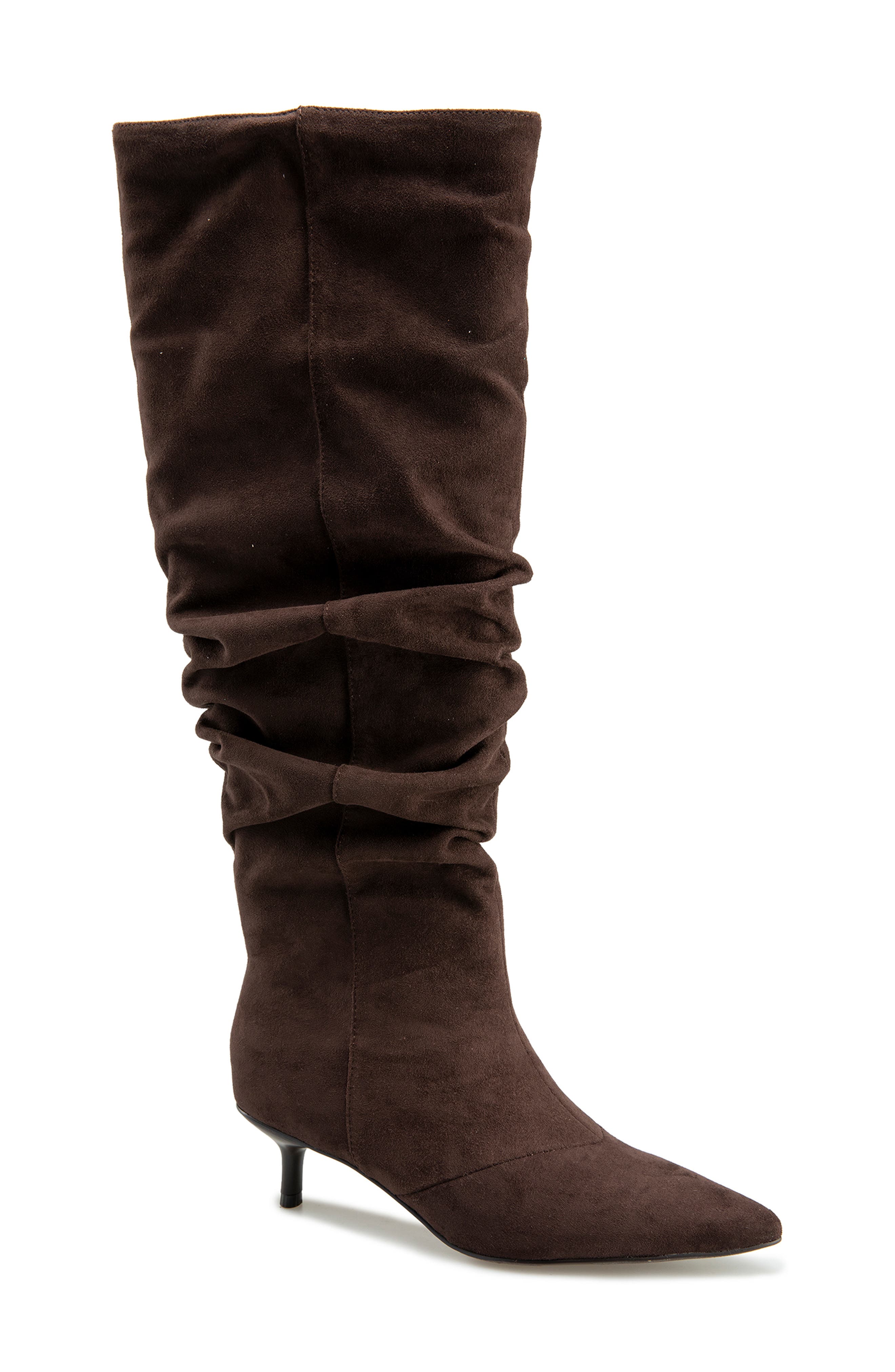 Penelope Faux Suede Knee High Boot