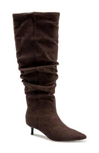 Penelope Faux Suede Knee High Boot