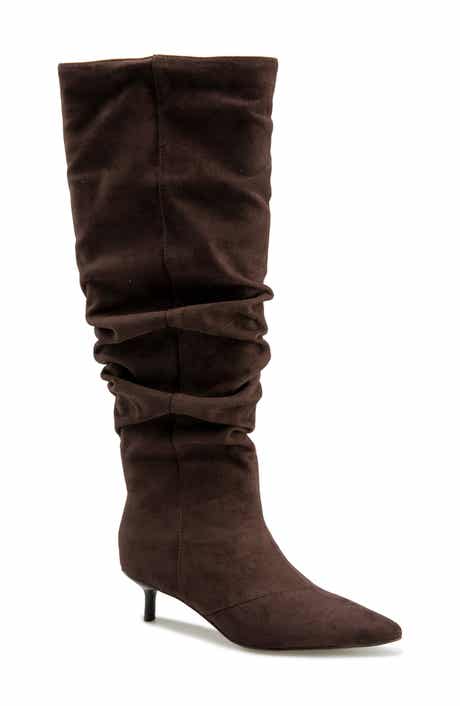 Penelope Faux Suede Knee High Boot