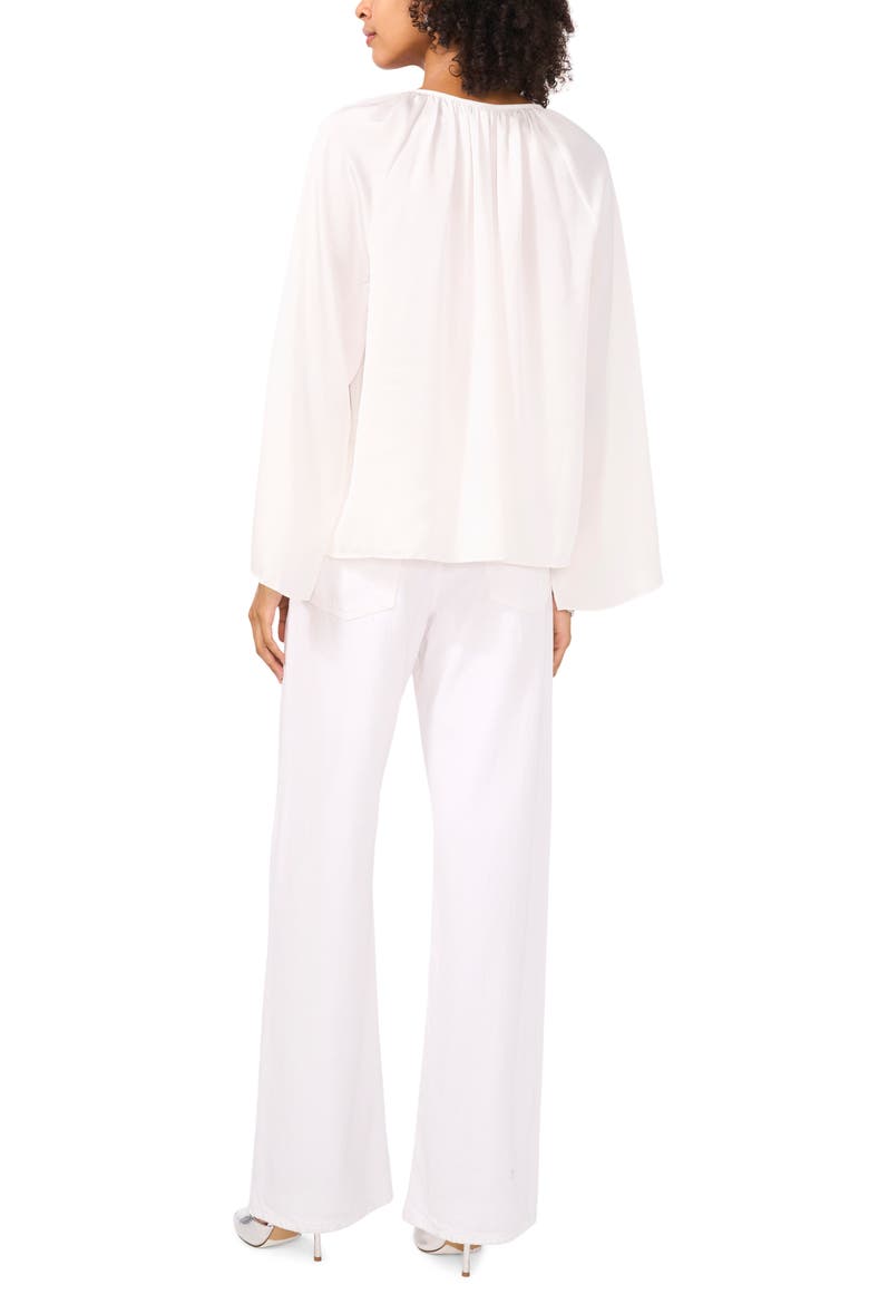 Hammered Satin Top, Alternate, color, NEW IVORY