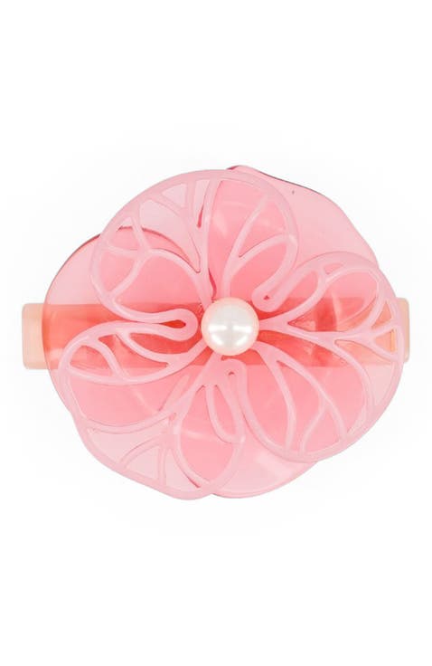 Boheme camelia acetate hair barette