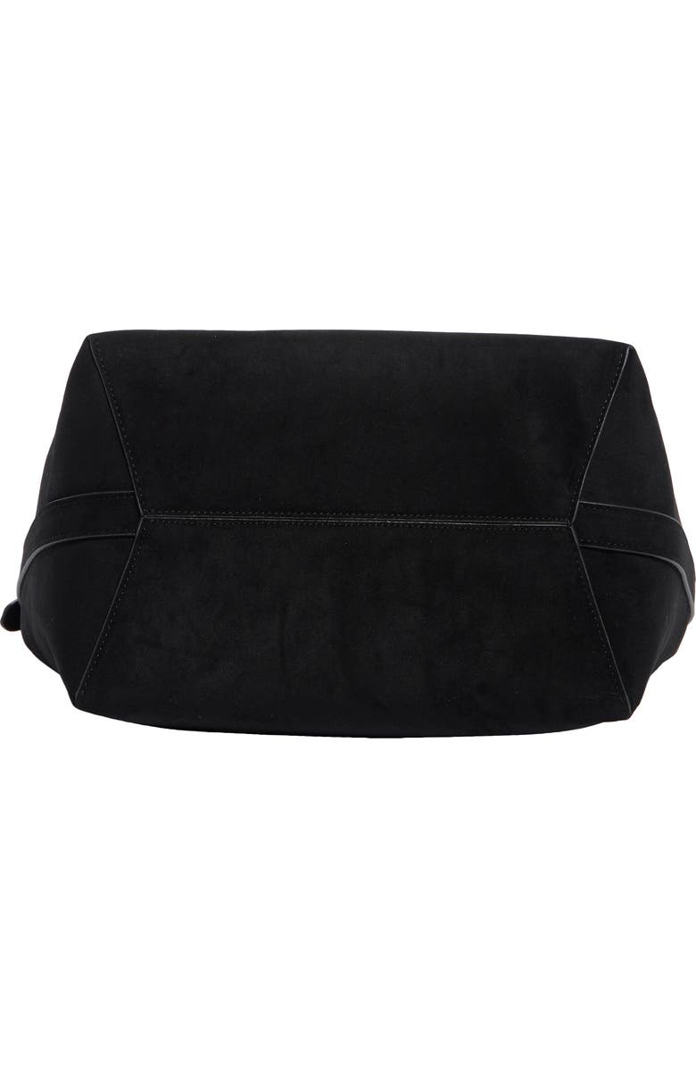 BCBG Slouchy Bucket Shoulder Bag with Pouch, Alternate, color, Black